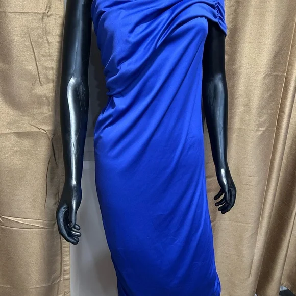 RACHEL Rachel Roy Vibrant Blue One-Shoulder Dress - Picture 1 of 3
